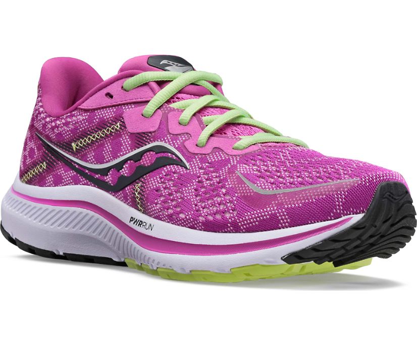 Saucony Omni 20 Women's Running Shoes Purple / Green | Canada 182MQZA